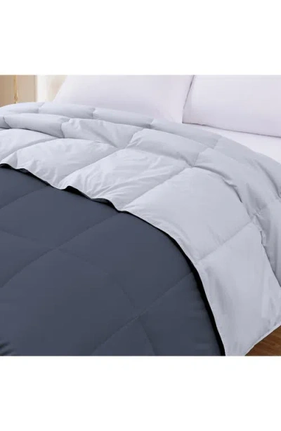 Modern Threads Down Alternative Reversible Comforter In Blue