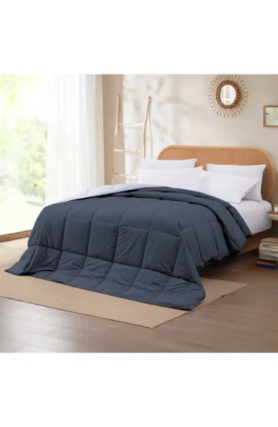 Modern Threads Down Alternative Reversible Comforter In Blue
