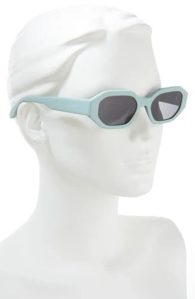 Diff Allegra 53mm Polarized Rectangle Sunglasses In Gray