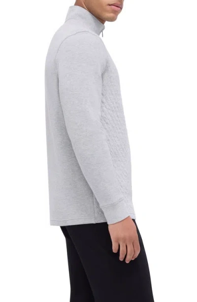 Bugatchi Quarter Zip Pullover In Gray