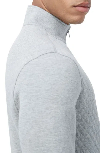 Bugatchi Quarter Zip Pullover In Gray