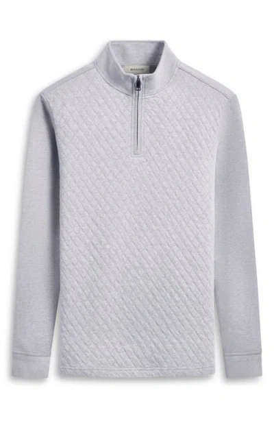 Bugatchi Quarter Zip Pullover In Gray
