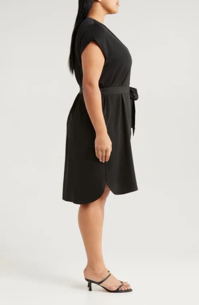Lyssé Lysse Blakely Knit Shirtdress In Black