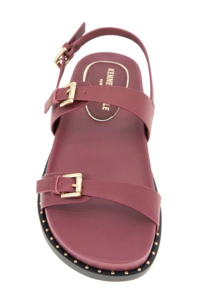 Kenneth Cole Drinity Flat Slingback Sandal In Red