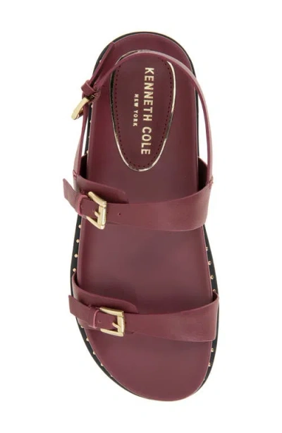 Kenneth Cole Drinity Flat Slingback Sandal In Red