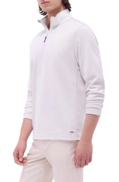 Bugatchi Quarter Zip Performance Pullover In Pink
