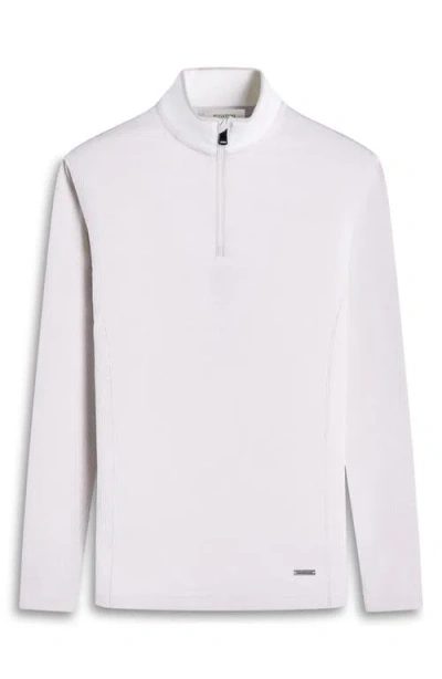Bugatchi Quarter Zip Performance Pullover In Pink