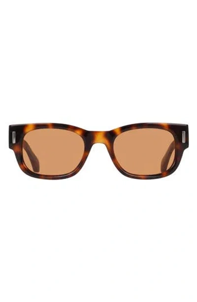 Ferragamo 51mm Modified Rectangular Sunglasses In Brown
