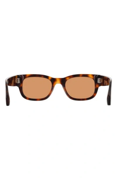 Ferragamo 51mm Modified Rectangular Sunglasses In Brown