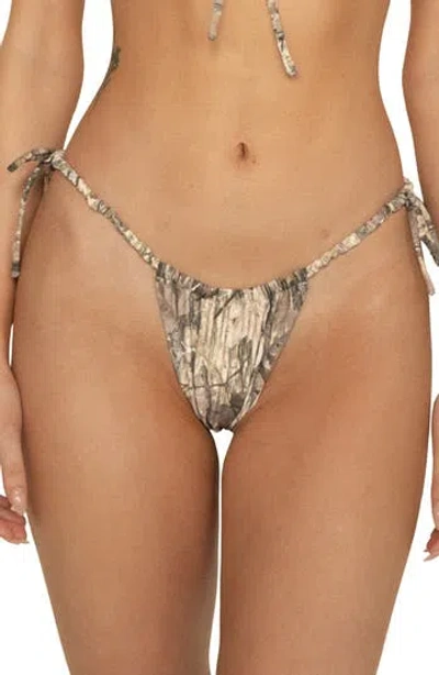 Montce Camouflage Bikini Bottoms In Brown