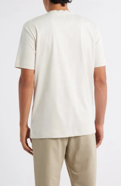 Aurélien Aur1 Solid Cotton T-shirt In White