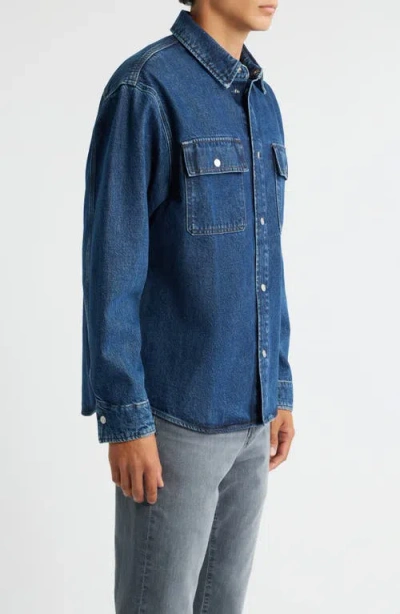 Frame Denim Overshirt In Blue