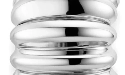 Mod + Jo Laurel Statement Stud Earrings In Silver