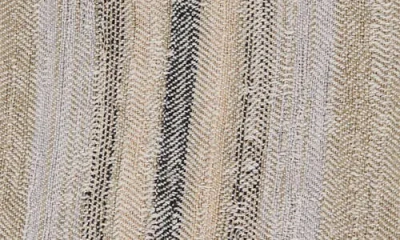 Commune Stripe Linen Kitchen Towel In Nude