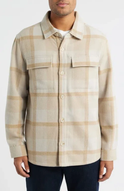 7 Diamonds Cliffside Overshirt In Neutral