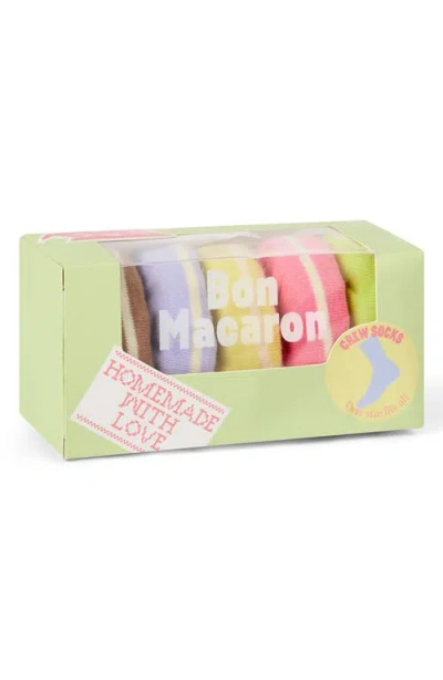 Doiy Bon Macaron 3d Crew Socks In Multi
