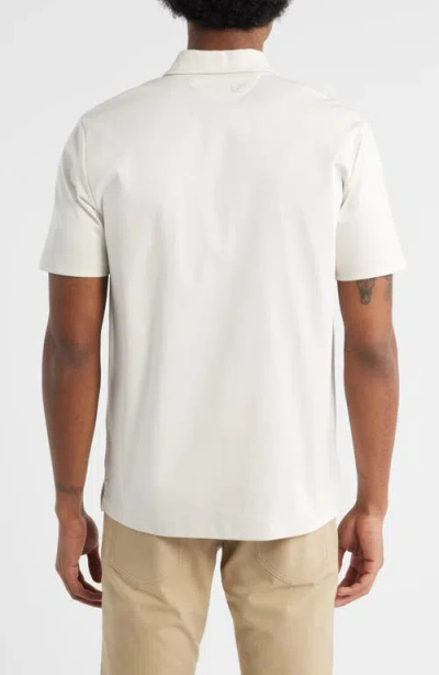 Aurélien Aur1 Solid Cotton Polo In White