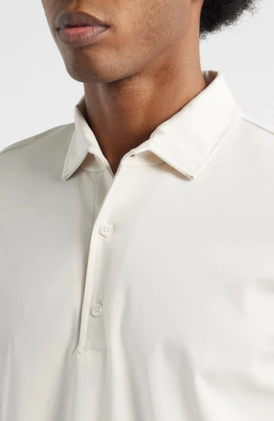 Aurélien Aur1 Solid Cotton Polo In White