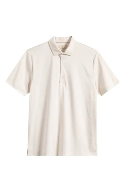 Aurélien Aur1 Solid Cotton Polo In White