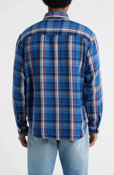 Edwin Plaid Cotton Button-up Work Shirt In Multi