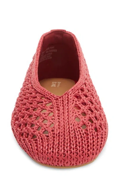 Nordstrom Rack Monroe Weave Flat In Red