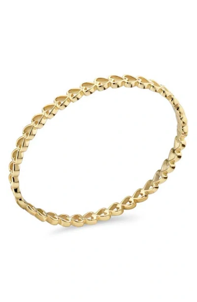 Devata Open Heart Bangle Bracelet In Gold