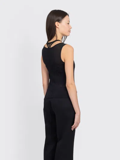 Our Legacy Swim Layered-effect Cotton-blend Tank In Black