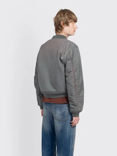 Acne Studios Washed Bomber Jacket In Gray