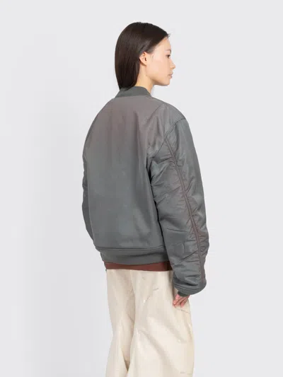 Acne Studios Washed Bomber Jacket In Gray