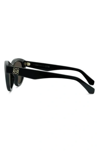 Loewe Acetate Mini Cat Eye Anagram Sunglasses In Black