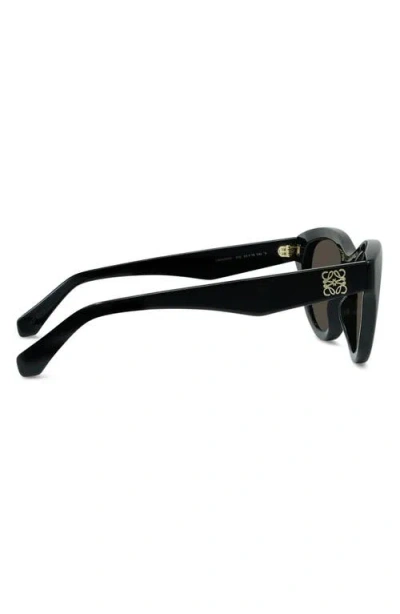 Loewe Acetate Mini Cat Eye Anagram Sunglasses In Black