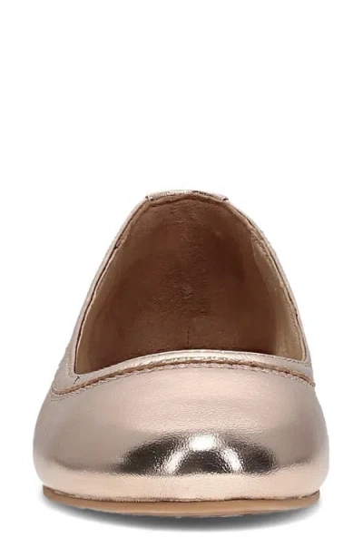 Frye Carson Ballet Flat In Gold
