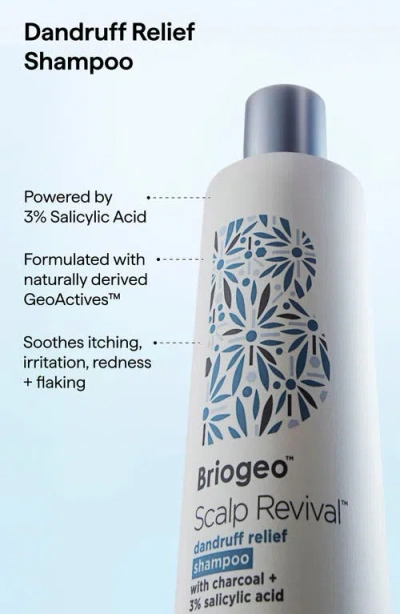 Briogeo Scalp Revival Dandruff Relief Shampoo With Salicylic Acid 8.4 Fl Oz/248 ml In Transparent