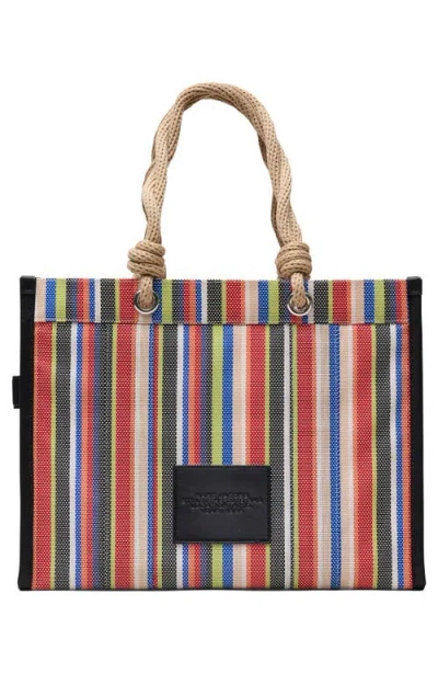 Marc Jacobs The Large Stripe Mesh Rope Tote Bag In Multi