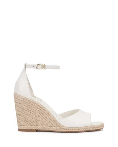 Vince Camuto Felyn Two-piece Espadrille Wedge Sandals In White
