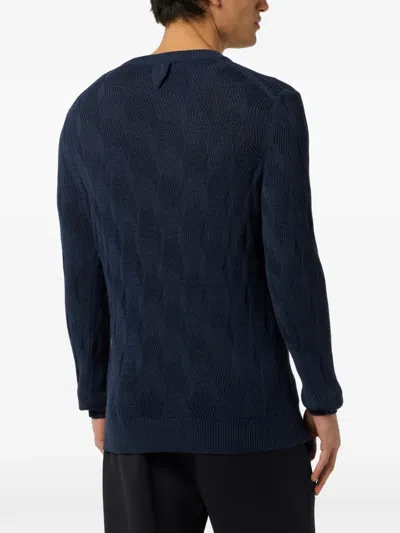 Billionaire Braides Roundneck Pullover In Blue