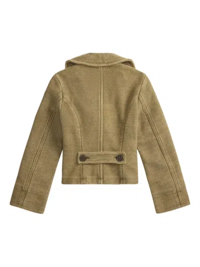 Rrl Double-breasted Jacket In Neutral