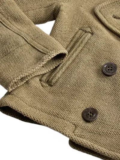 Rrl Double-breasted Jacket In Neutral