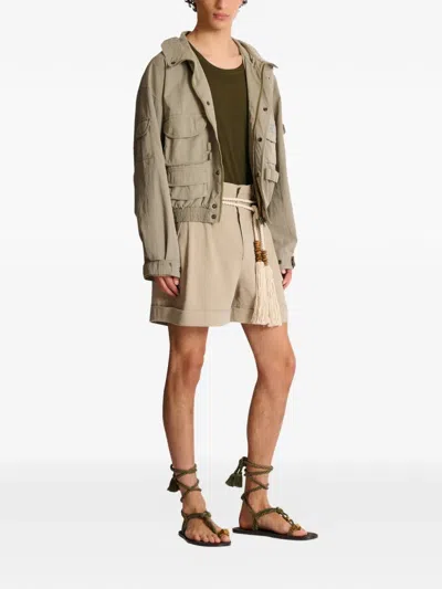 Balmain Multi-pocket Hooded Jacket In Multi
