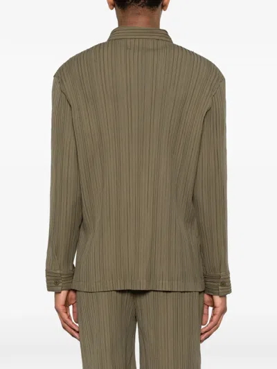 Gongdid Design Pocketed Buttoned Shirt In Multi
