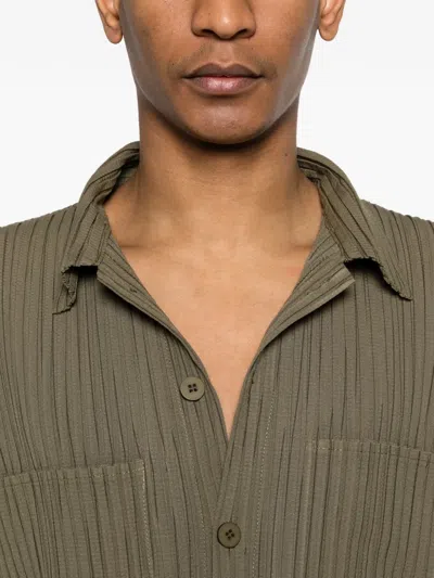Gongdid Design Pocketed Buttoned Shirt In Multi
