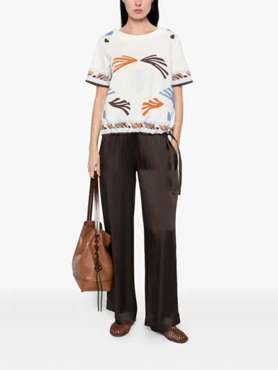 Herno Patterned Cotton Blouse In Pink