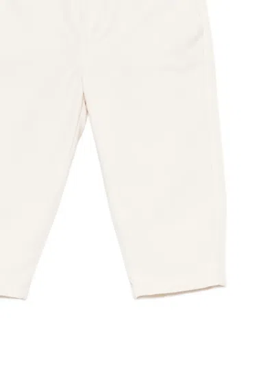 Fay Button Chinos In White