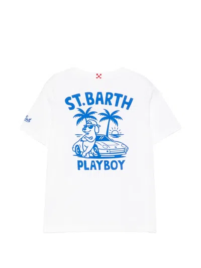 Mc2 Saint Barth Printed T-shirt In White