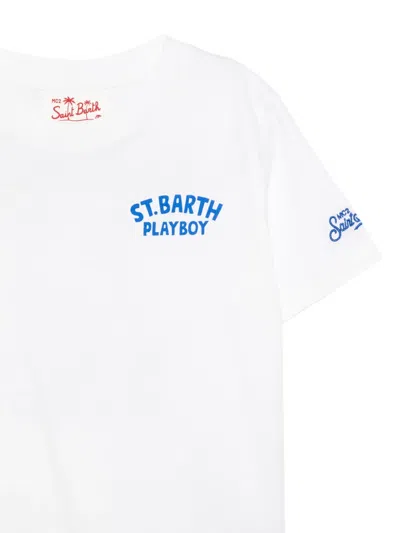 Mc2 Saint Barth Printed T-shirt In White