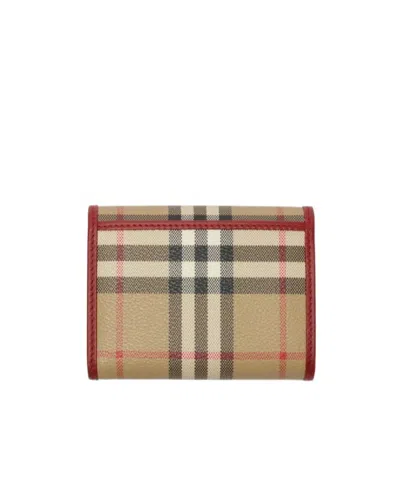 Burberry Small Check Book Wallet In Multi