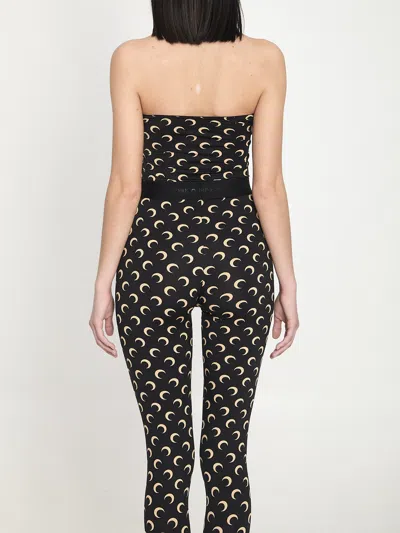 Marine Serre Moon Printed Jersey Sleeveless Tube Top In Multi