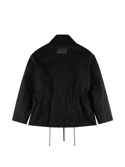 Hogan Drawstring Pocket Jacket In Black