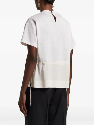 Peserico Drawstring T-shirt In Pattern