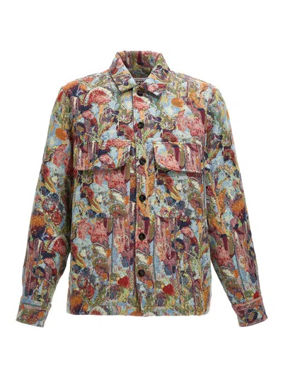 Lc23 Jacquard Overshirt In Multi